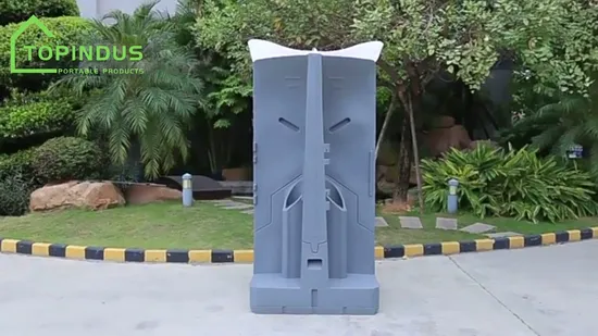 빠른 설치, 사용자 정의 가능, 내구성, 경량, 유럽 스타일, 4면 사용 스탠드, 공공 이동식 소형 휴대용 야외 소변기, 캠핑 화장실용