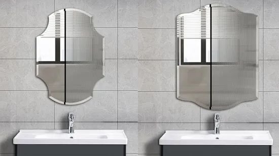 고품질 아트 대형 프레임리스 전신 스타일링 살롱 가구 벽걸이 미용실 메이크업 뷰티 살롱 거울