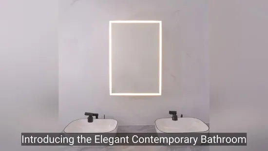 거울이 달린 벽걸이형 맞춤형 세면대 수납장 욕실 캐비닛