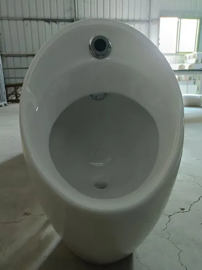 위생 도자기 도매 흰색 세라믹 소변기 스마트 센서 플러셔 호텔 남성용 화장실 소변기 가격